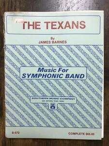 送料無料/吹奏楽楽譜/ジェイムズ・バーンズ:ザ・テクサンズ/試聴可/テキサス人/James Barnes:THE TEXANS