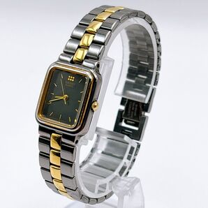 SEIKO セイコー クォーツ レディース 腕時計 ブラック ゴールド 019