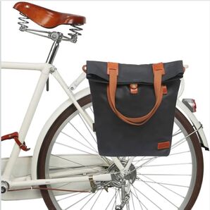 キャンバス 防水 バイクリアパニエバッグ 男女トートバッグ ショルダーバッグ