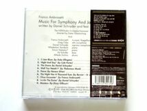 国内盤 CD【GQCP59103】フランコ・アンブロゼッティ Franco Ambrosetti / Music For Symphony And Jazz Band / 送料310円～_画像2
