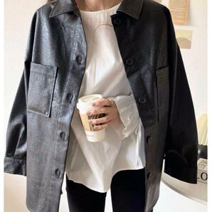 moment+ レザージャケット Lサイズ