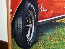 1968年 USA '60s 洋書雑誌広告 額装品 Goodyear グッドイヤー / Ford Mustang フォード ムスタング マスタング ( A3・雑誌見開きサイズ ）_画像5