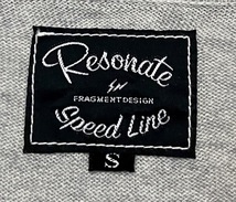 美品☆RESONATE × Fragment Design Speed Line リゾネート フラグメント 襟付き コットンニットセーター S 灰色 グレー メッシュ切替え_画像6