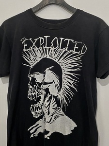 ☆80's 最初期 THE EXPLOITED エクスプロイテッド ビンテージ バンドTシャツ オリジナル 黒 ブラック M-L パンクロック バンドT 