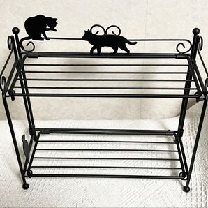 猫モチーフ雑貨 折り畳みラック