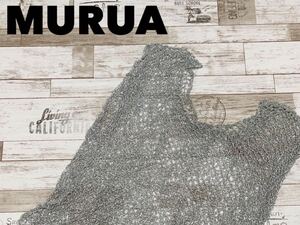 ☆送料無料☆ MURUA ムルーア 未使用 タグ付き チュニック レディース F シルバー スリット糸 ノースリーブトップス 即決