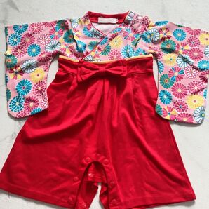 初節句 お食い初め お宮参り 七五三 女の子 ベビー BM袴ロンパース〕男の子 百日祝い 子供の日 こどもの日