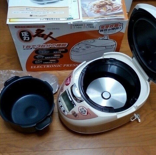  　　39/　新品 　圧力名人　 IH 0640 　日本電子工業 玄米を美味しく炊く 炊飯器
