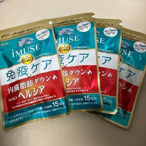 iMUSE 免疫ケア・ヘルシア内臓脂肪ダウン 15日分 4袋セット 3289