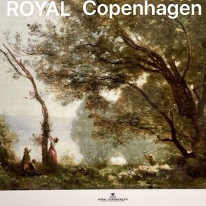 100部・限定製作・J.P.Corot・モルトフォンテーヌの想い出・陶板画・額装◇ROYAL Copenhagen◇
