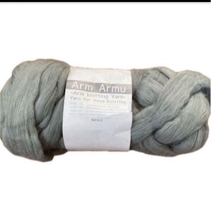 あむあーむ * 超極太毛糸 フワモコ毛糸ひと玉 指編み スヌード編み図付き