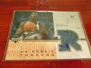 UD ROOKIE KWAME BROWN ジャージーカード