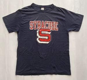 80s USA製 ビンテージ Champion チャンピオン トリコタグ SYRACUSE シラキュース大学 SU Tシャツ　X-LARGE