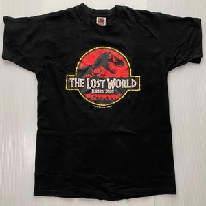 90s '97 USA製 オリジナル ビンテージ Tシャツ THE LOST WORLD JURASSIC PARK ロストワールド ジュラシックパーク M 映画 / FRUIT フルーツ