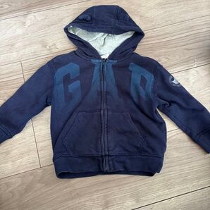 ギャップ GAP ネイビー 紺 パーカー クマ熊 くま24month