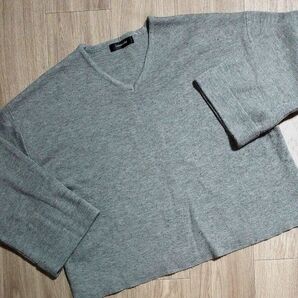 ★大きめサイズ【中古】Capsule Color : レディース Vネック長袖ニット☆