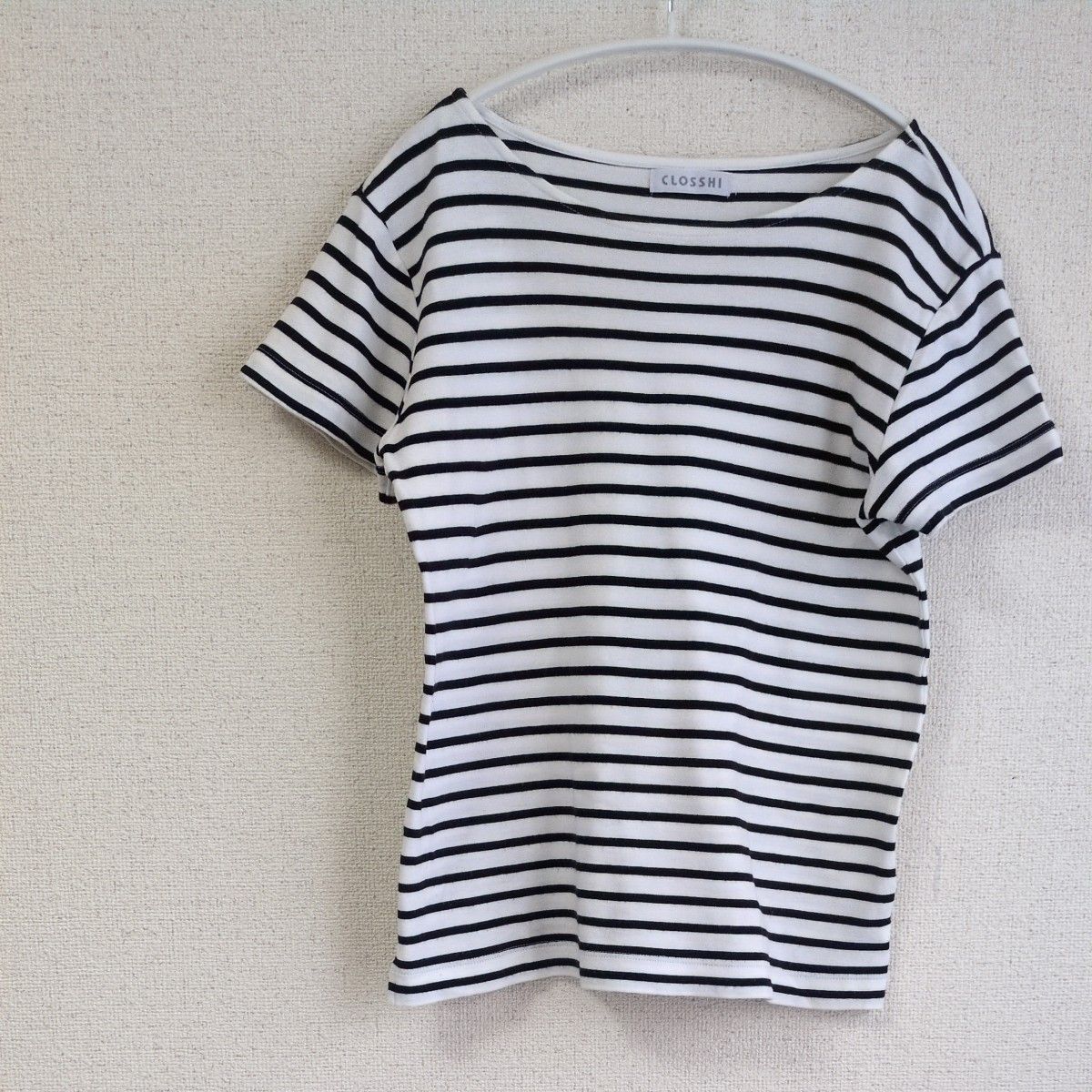 CLOSSHI ボーダーTシャツ LL