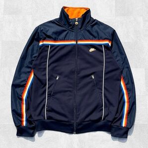 00s Y2K archive NIKE ナイキ 異素材 切替 レインボーライン トラックジャケット
