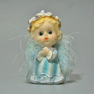 【中古】　可愛い　天使　angel　置物　約7cm（高さ）　キリスト教　神学　宗教　*や01*