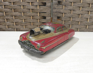 希少 当時物 マルサン ラジオパトロールカー ブリキ MARUSAN 自動車 レッド 玩具 日本製 ヴィンテージ レア 昭和レトロ 1950年代