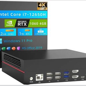 新品未使用 VETESA ミニPC Corei7-12650H GTX1060 DDR4 32GB 1TB SSD NVMe