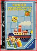 Ravensburger【KINDER MEMORY】ラベンスバーガー キンダーメモリー知育玩具■神経衰弱カードゲーム海外製【中古・説明書欠】送料込_画像1