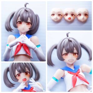 バスタードール プニモフ 対応 デカールフェイス 3種セット(茶色)