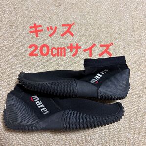 mares マレス マリンブーツ 20 cm キッズ ブラック フィンとの併用可能