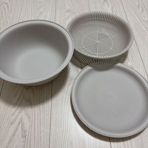 レンジ蒸し器ザルボウル 洗ったのみです