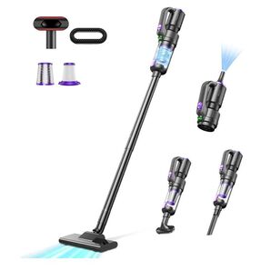 コードレス 掃除機 小型 クリーナー 強力吸引力 LEDライト付 スティック掃除機 コードレスクリーナー Type-c 軽量 新品