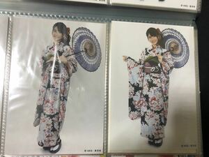 横山由依 AKB48 じゃんけん大会 ガイドブック 特典 2種 生写真 A-10
