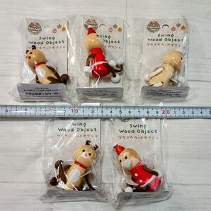新品 未開封 Swing Wood Object ブラブラウッドオブジェ 5個セット クリスマスの飾り クリスマスオーナメント