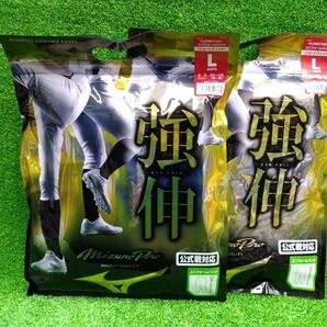 ◆個人名刺繍無料◆ L サイズ 2枚組 強伸 ミズノプロ ショートフィット ユニフォームパンツ 高い伸縮性 12JDCU1301