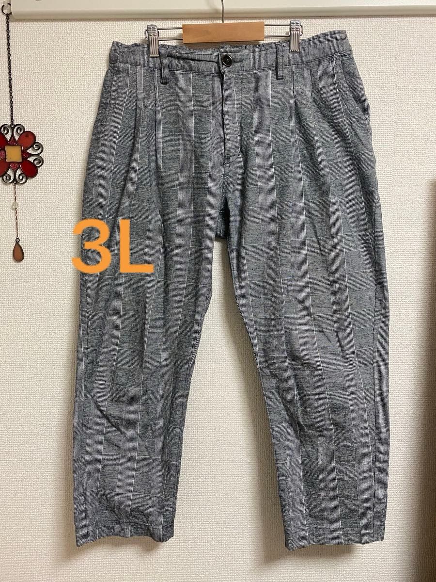 フェリシモ　グレンチェック柄パンツ　3L