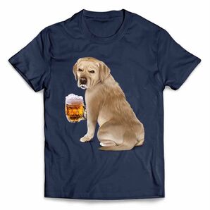 ラブラドールレトリバー 犬 いぬ ビール お酒 ジョッキ 飲み会 半袖 Tシャツ メンズ レディース キッズ プリント