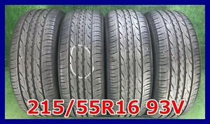 ★2014年製 215/55R16 93V ダンロップ ENASAVE EC203 中古 夏タイヤ 4本 16インチ★