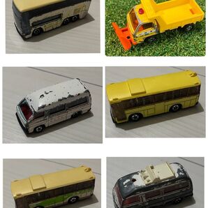 日本製当時物 トミカ 絶版 バス 救急車 パトカー 除雪車