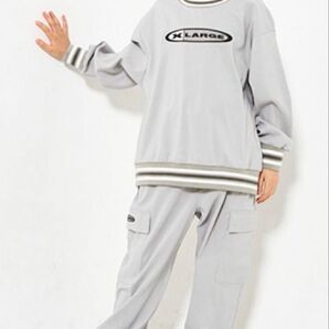 X-LARGE エクストララージ キッズ スウェットパンツ セットアップ グレー