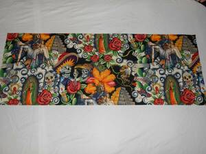  handmade, cotton 100%, tablecloth,maya*a stereo ka. .., black,41cm×107cm