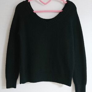 LIP SERVICE リップサービス レディース トップス ニット セーター 長袖 黒 ブラック フリーサイズ