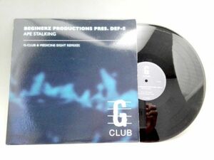 3336【ＬＰ盤】美 Beginerz Productions Pres. Def-E Ape Stalking G-Club Productions　ザ・ベギウナーツプロダクションデプレ。デフ - EK