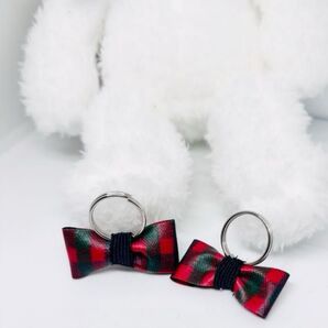 シューズ ネームタグ 赤チェック