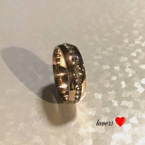 送料無料23号ピンクゴールドスーパーCZダイヤモンドサージカルステンレスフルエタニティリング指輪ガールズレディースボーイズメンズ