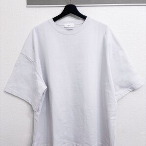 【美品】 remer リメール オーバーサイズ Tシャツ グレーホワイト