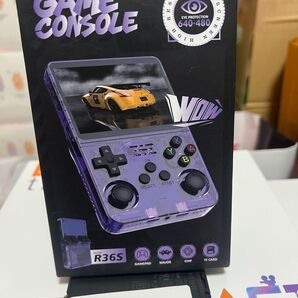 R36S ゲームコンソール パープル
