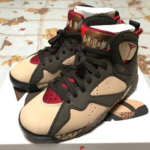 NIKE AIR JORDAN 7 RETRO PATTA SHIMMER TOUGH RED VELVET BROWN 25cm