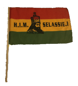 【 ジャマイカ直輸入 】 【 フラッグ 】 手持ち旗 セラシアイ エチオピア ジャマイカ雑貨 レゲエ雑貨 ラスタマン ラスタカラー 2