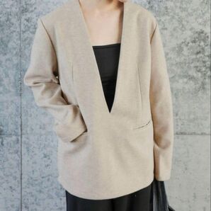 【美品】select MOCA by son ディープVネックプルオーバー