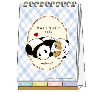 2026年 モフサンド 卓上 カレンダー