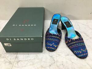 靴　8★中古品★DI SANDRO /ディサンドロ　サンダル イタリア製　サイズ表記 36 　レディースシューズ